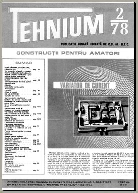 Revista Tehnium, anii '78