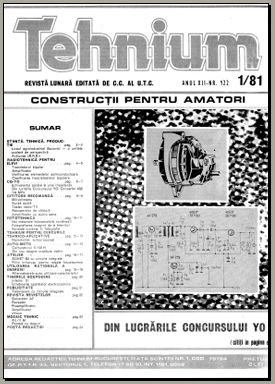 Revista Tehnium, anii '81